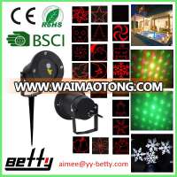 outdoor decorative snow laser christmas star lights lighting