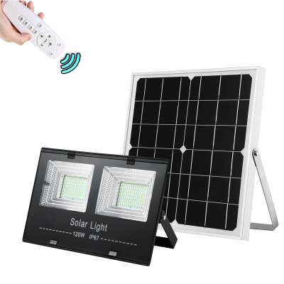 SunBonar G120W Solar Billboard FLOOD LED Light 22W mono solar panel with rustless steel and screws from Dusk to Dawn