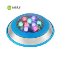 Waterproof AC12/24V RF Remote Control ABS LED Swimming Pool Wall Light Colorful